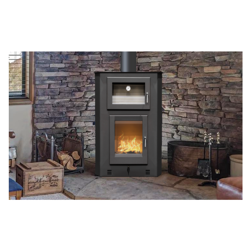 Salamandra a Lenha Sem Ventilação Íris canto