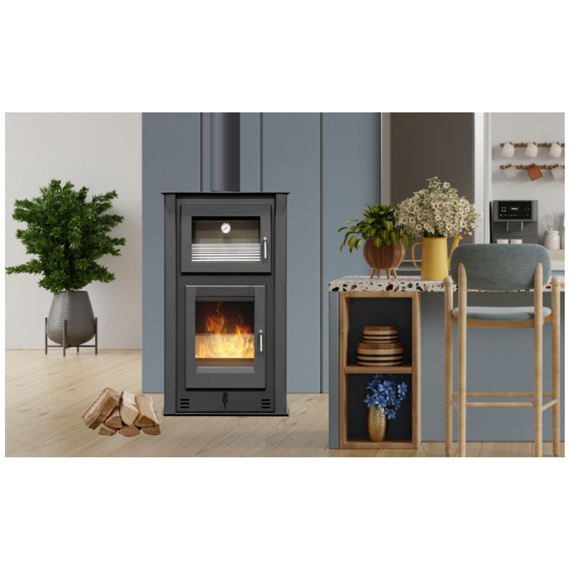 Salamandra a Lenha Sem Ventilação Íris N990