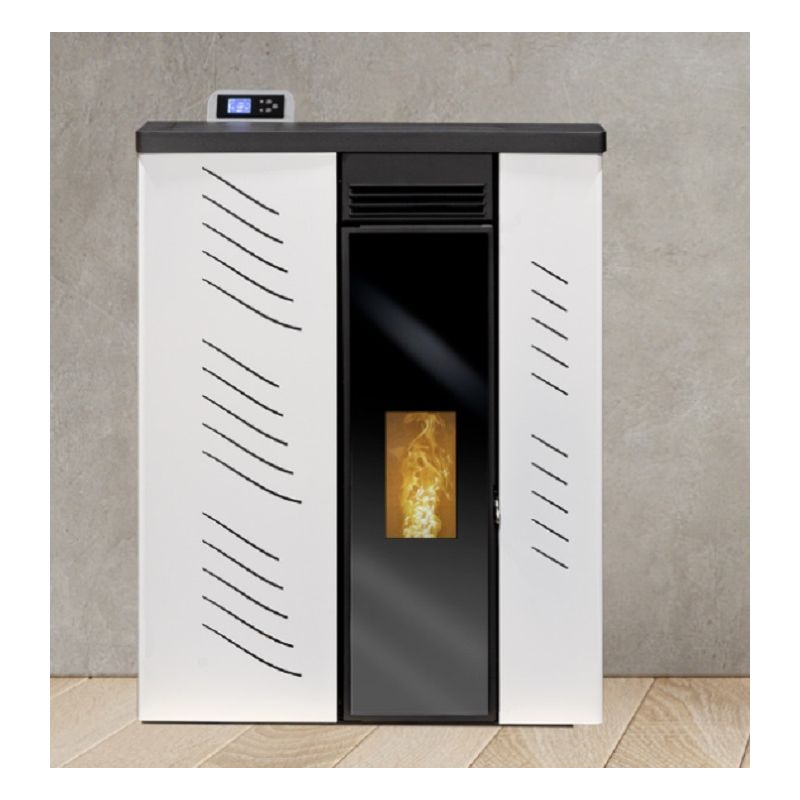 Salamandra a Pellets Ar Quente Slim Cristal