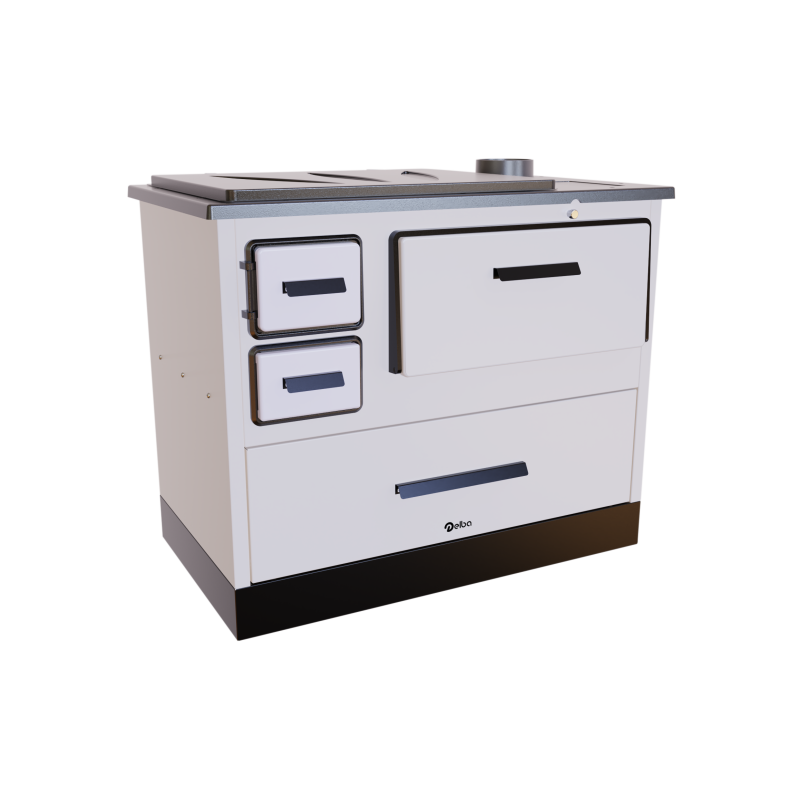 Fogão a Lenha com Forno Vermont Branco Delba