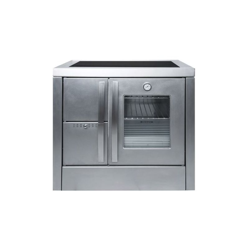 Fogão a Lenha 900 Design Inox