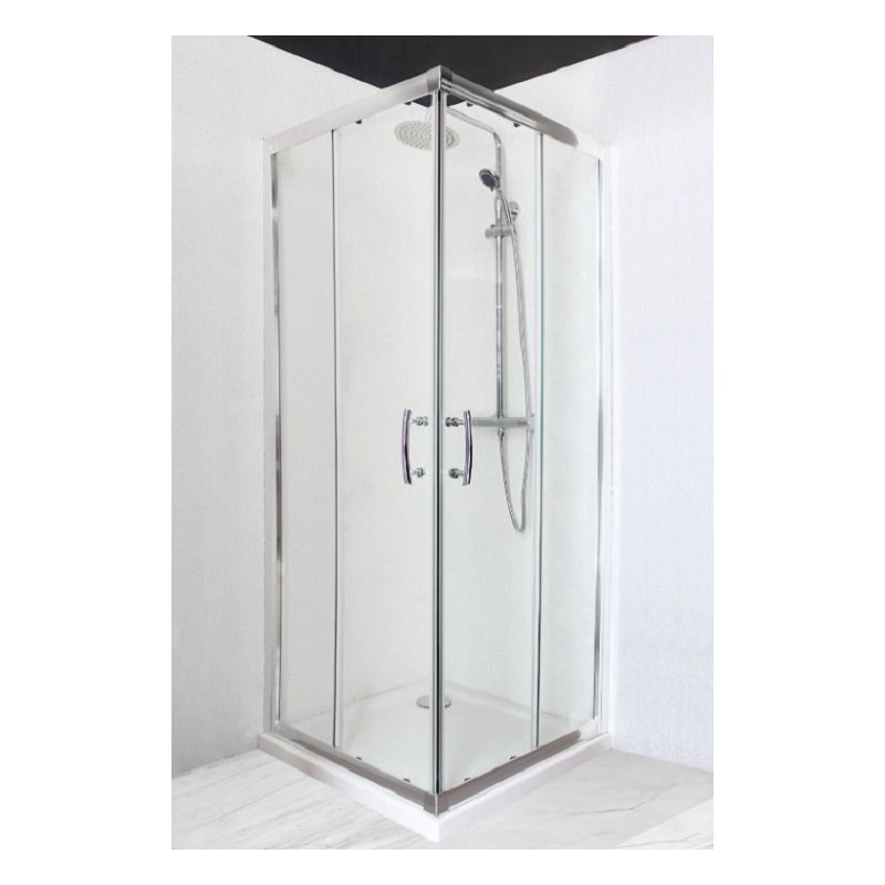 Cabine de Base Duche Gold Vidro Liso