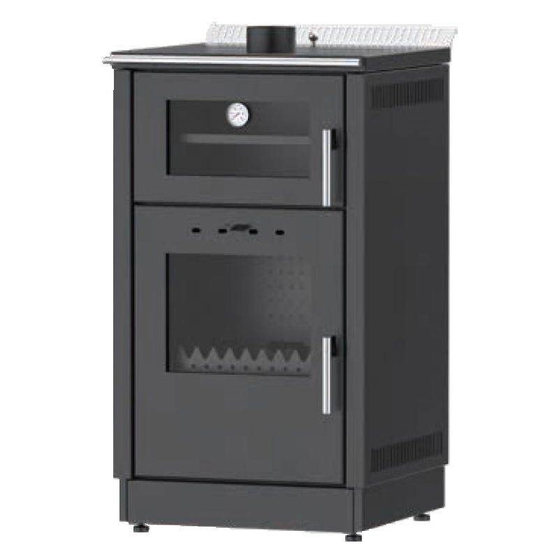 Salamandra a Pellets e Lenha Colorado 10 kW Delba