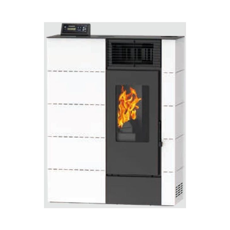 Salamandra a Pellets Dubai 12 kW Branco Delba