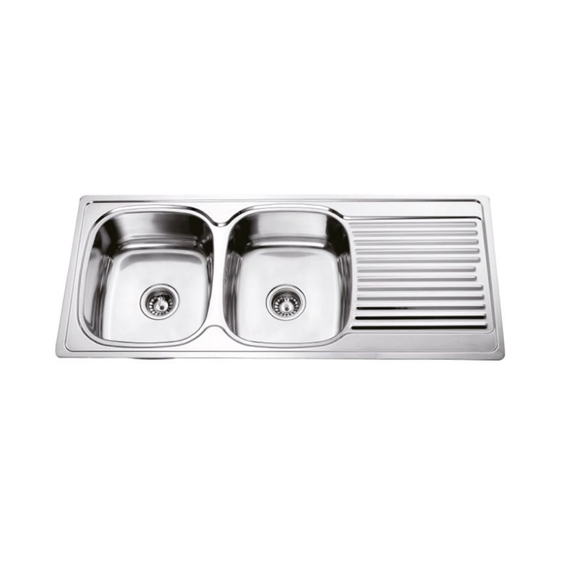 Banca Inox Encastrar 2 Pias 116 