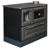 Fogão a Lenha com Forno Boston Preto Delba