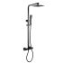 Monocomando Base Com Rampa Quadrado Preto