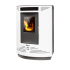 Salamandra a Pellets de Canto Ibiza 9 kW Branco Delba