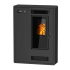 Salamandra a Pellets Maldivas 7,5 kW Cinza Delba