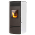 Salamandra a Pellets Santorini 10 kW Santorini Branco Delba