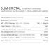 Salamandra a Pellets Ar Quente Slim Cristal Metlor