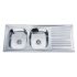 Banca Inox Encastrar 2 Pias 120