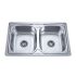Banca Inox Encastrar 2 Pias 80 BB