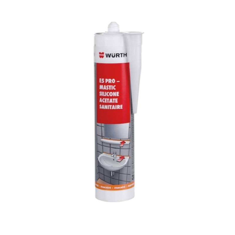 Silicone Acetato Sanitários Branco Wurth