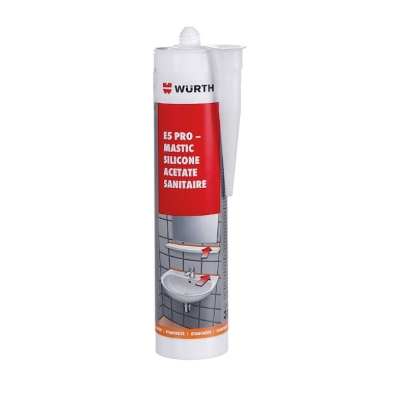 Silicone Acetato Sanitários Transparente Wurth