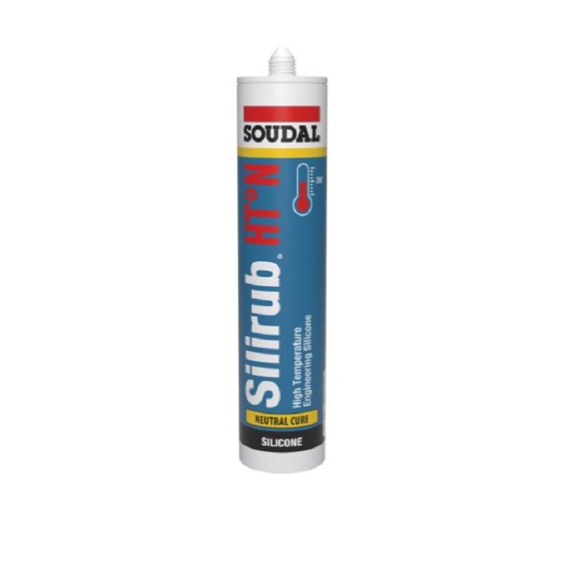 Silicone Neutro Preto 280ºC Silirub HTºN Soudal
