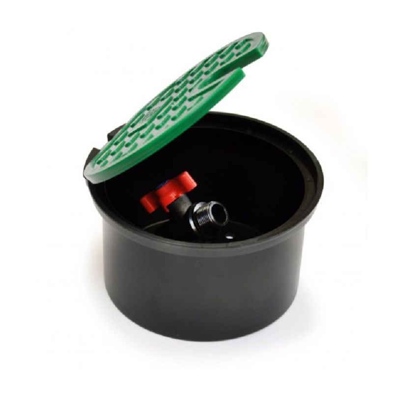 Caixa de Jardim Redonda com Válvula 3/4"