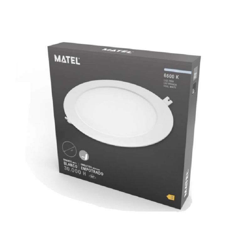 Downlight LED 6W Branco Redondo MATEL