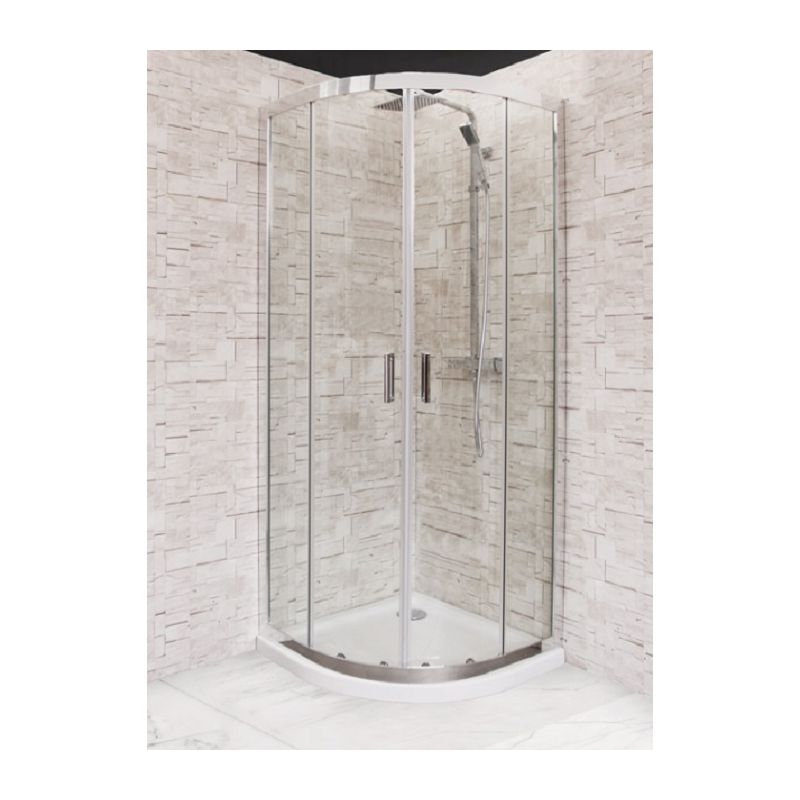 Cabine de Base Duche Semicircular TM Square Vidro Liso