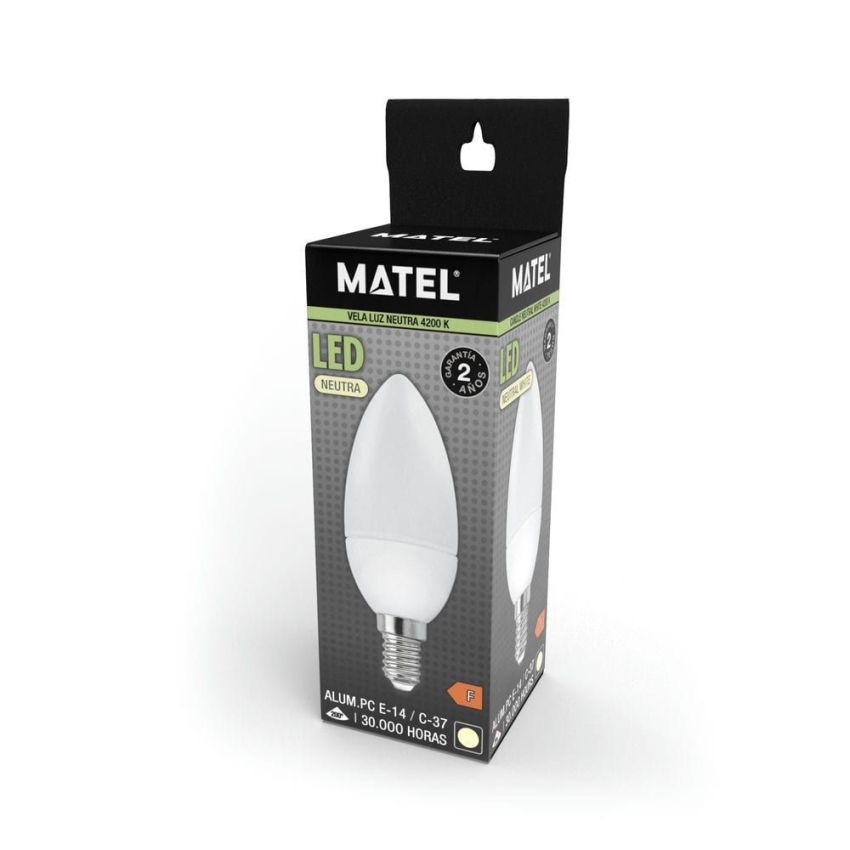 Lâmpada LED Vela 5W Neutra MATEL