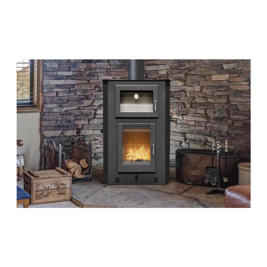 Salamandra a Lenha Sem Ventilação Íris canto