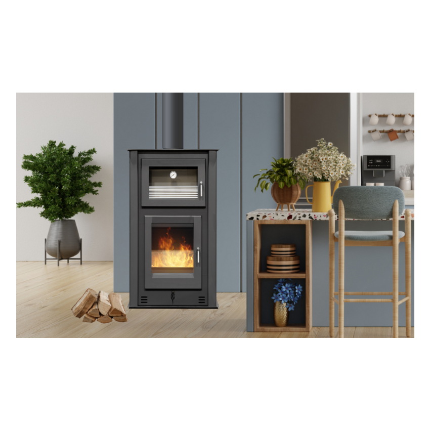 Salamandra a Lenha Sem Ventilação Íris N990