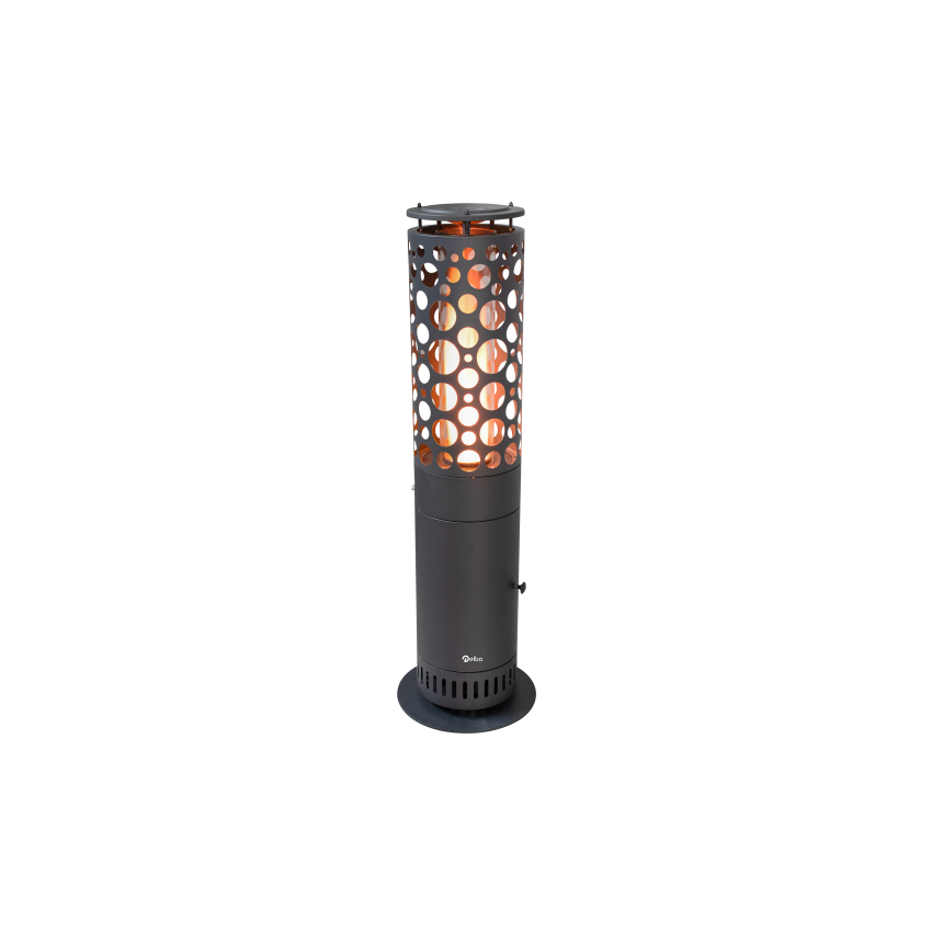 Aquecedor Exterior a Pellets Redondo com Detalhes Pequeno Delba