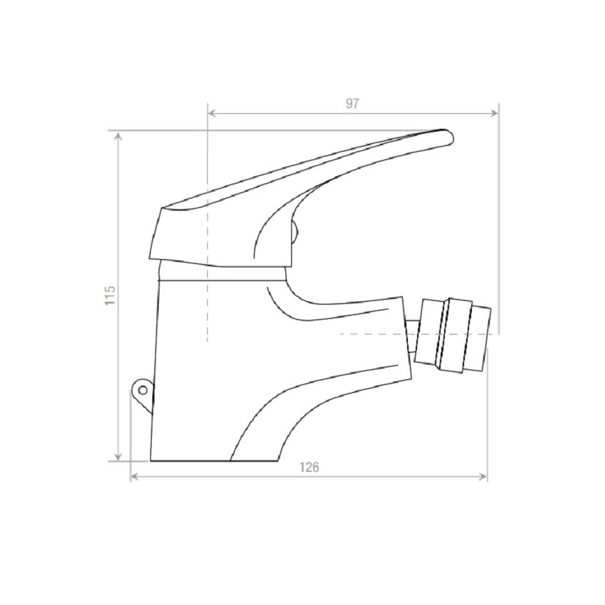 Torneira de Bidé GROVE Cromada