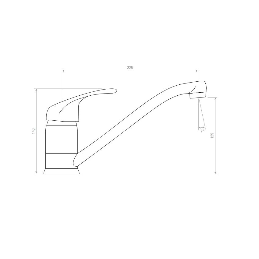 Torneira de Cozinha GROVE ITA Cromada