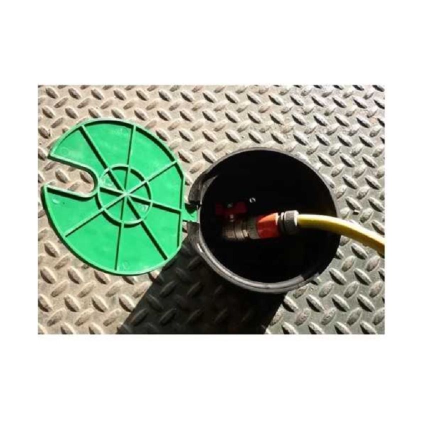 Caixa de Jardim Redonda com Válvula 3/4