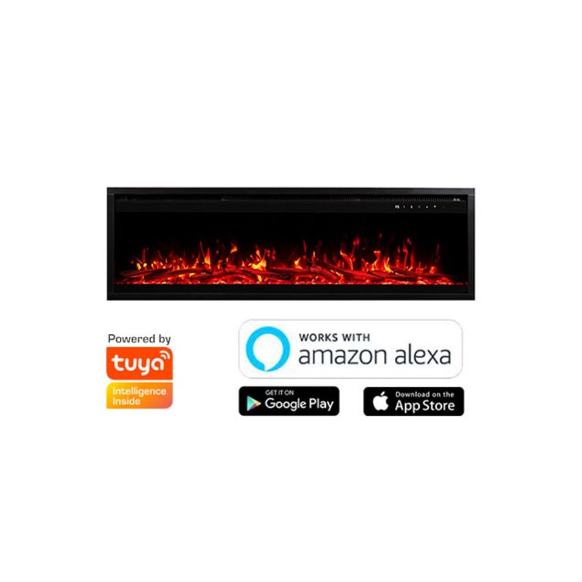 Salamandra Elétrica de Parede/Encastrar Royal Pro Aflamo