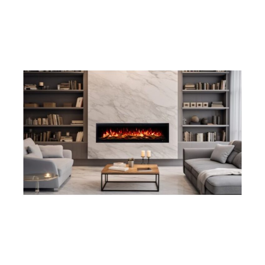 Salamandra Elétrica de Encastrar Royal 3D Aflamo