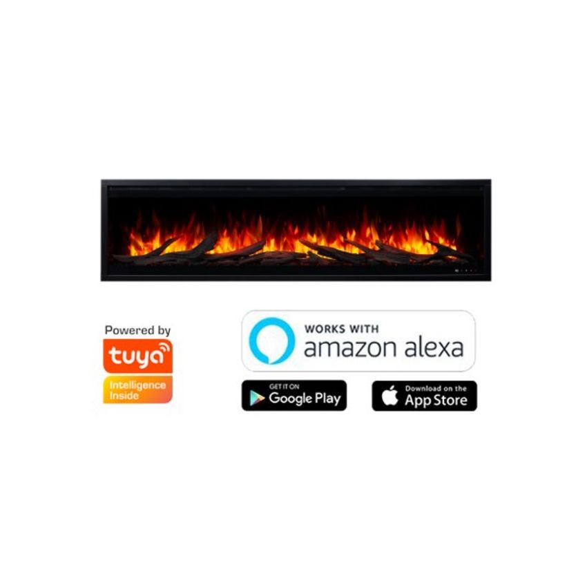 Salamandra Elétrica de Encastrar Royal 3D Aflamo