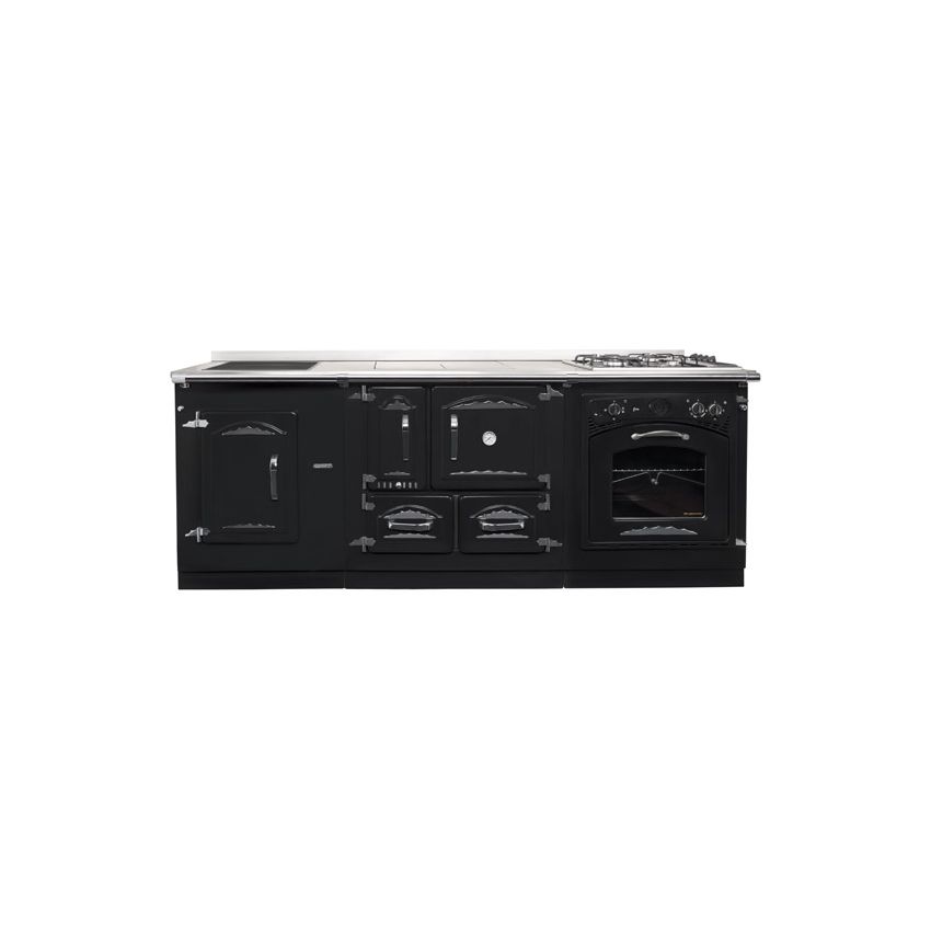 Fogão a Lenha 900 Luxo/Rústico Antigo Mesa Inox