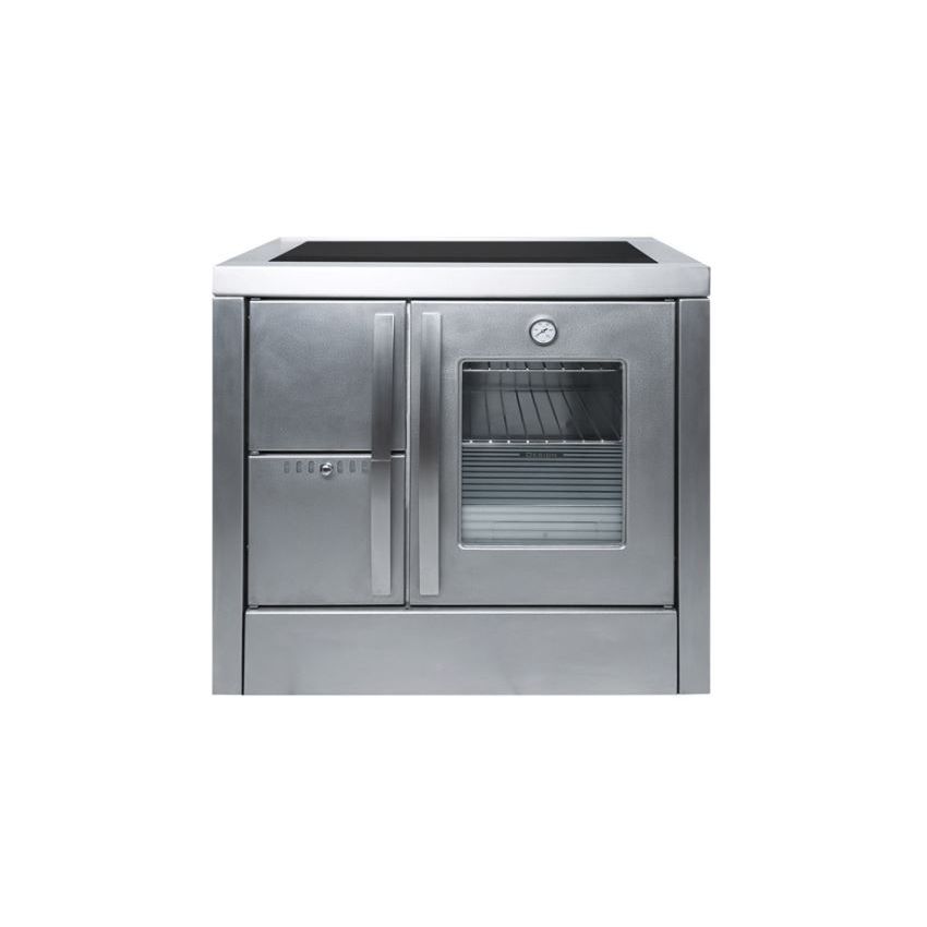 Fogão a Lenha 900 Design Inox