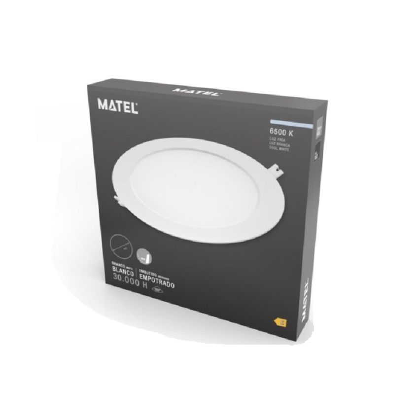 Downlight LED 6W Branco Redondo MATEL