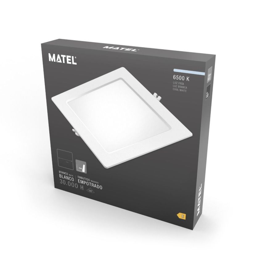 Downlight LED 18W Branca Quadrada MATEL