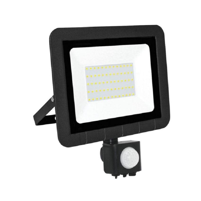 Projetor LED 50W 6400K Com Sensor Preto MATEL 