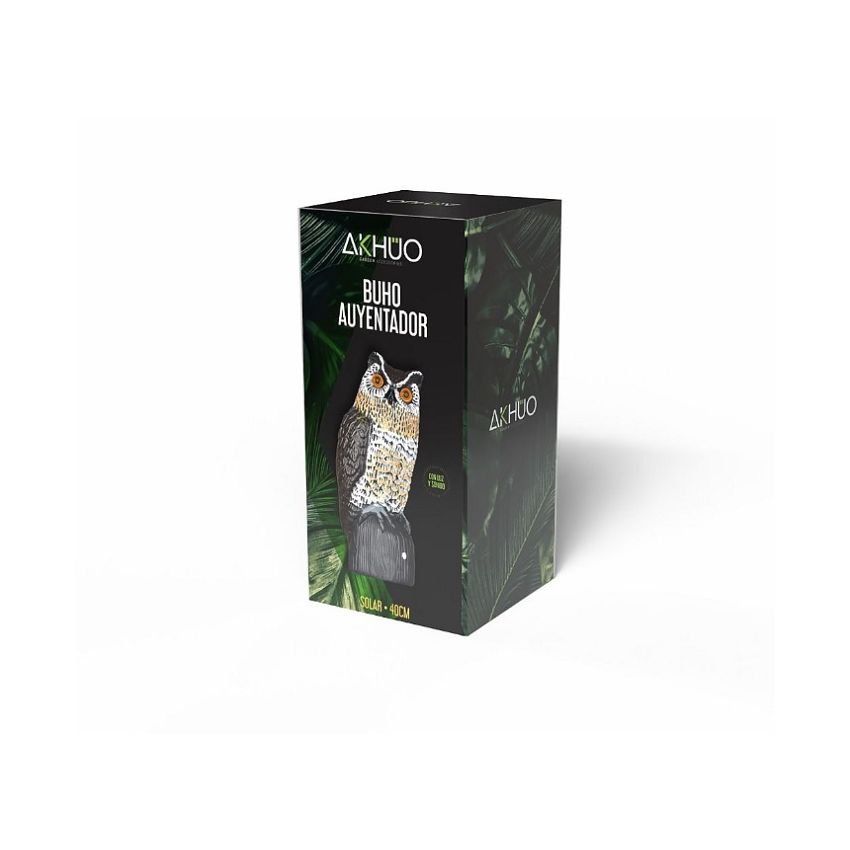 Coruja Espanta Pássaros com Painel Solar