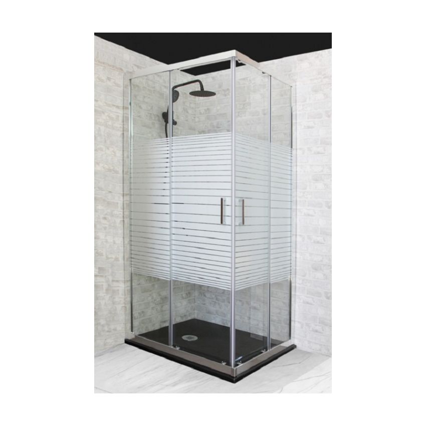 Cabine de Base Duche TM Square Vidro Serigrafado