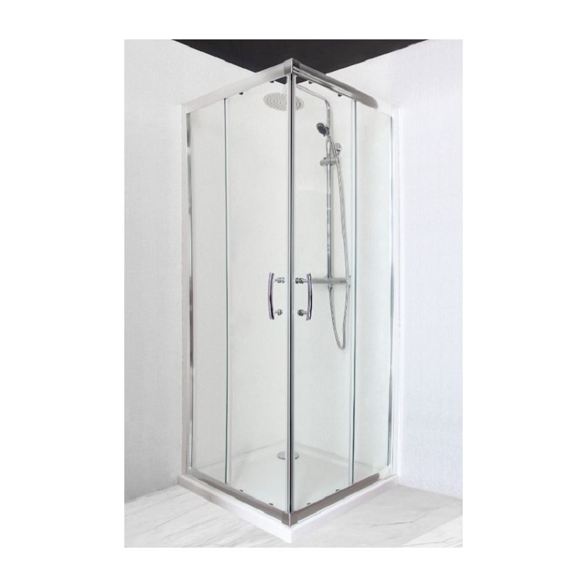 Cabine de Base Duche Gold Vidro Liso