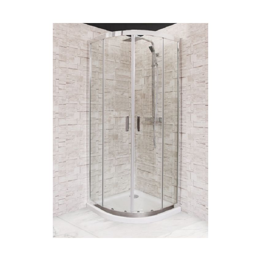 Cabine de Base Duche Semicircular TM Square Vidro Liso