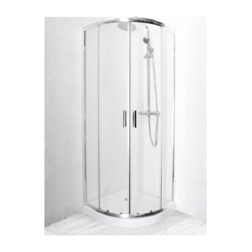 Cabine de Base Duche Semicircular TM Monduche Vidro Liso