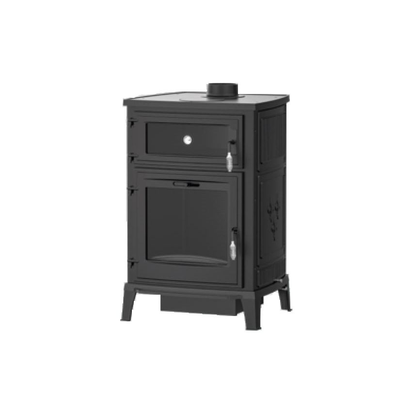 Salamandra de Fundição a Lenha com Forno Malibu 13 kW Delba