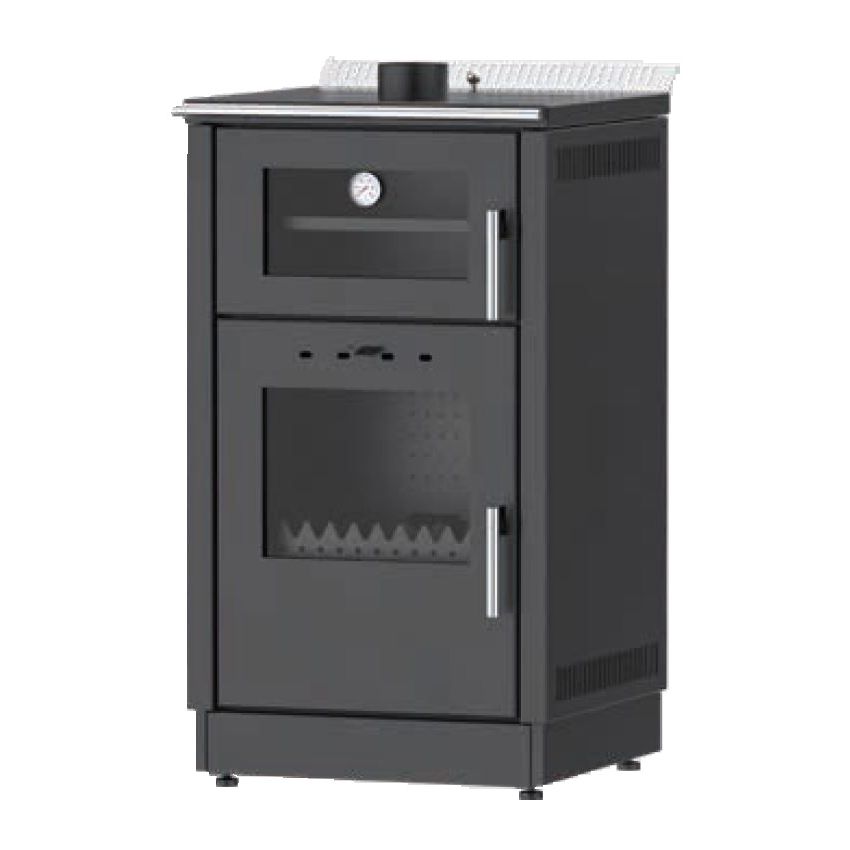 Salamandra a Pellets e Lenha Colorado 10 kW Delba