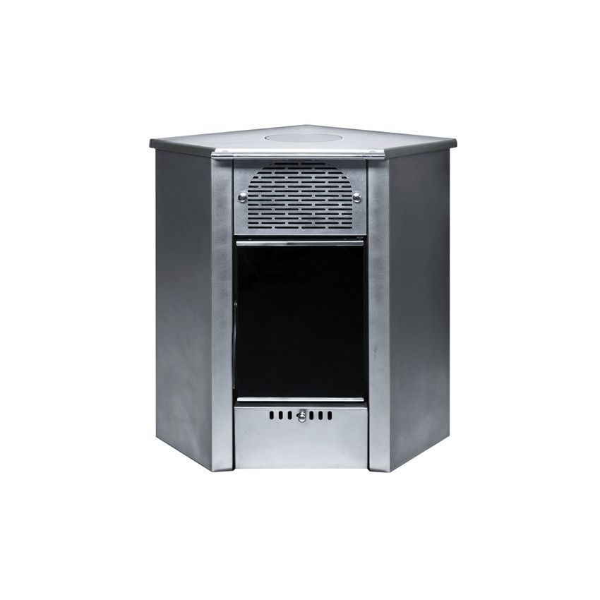 Salamandra Frontal a Lenha Inox