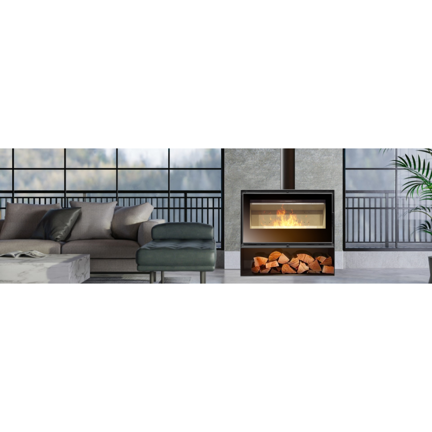 Salamandra a Lenha Ventilada Free 1000