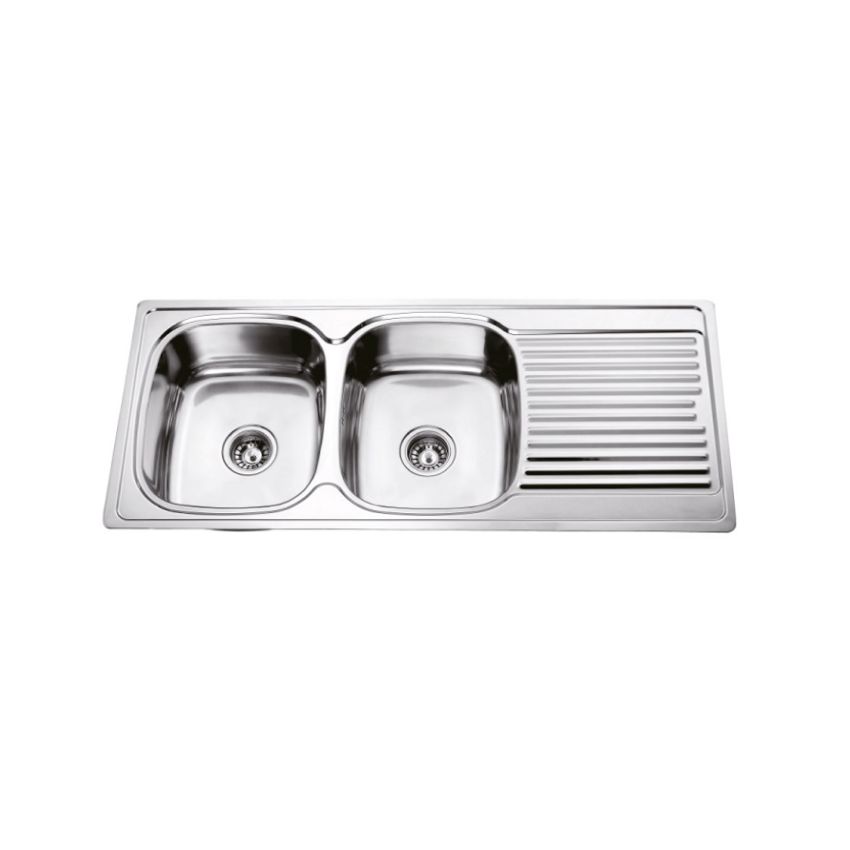 Banca Inox Encastrar 2 Pias 116 